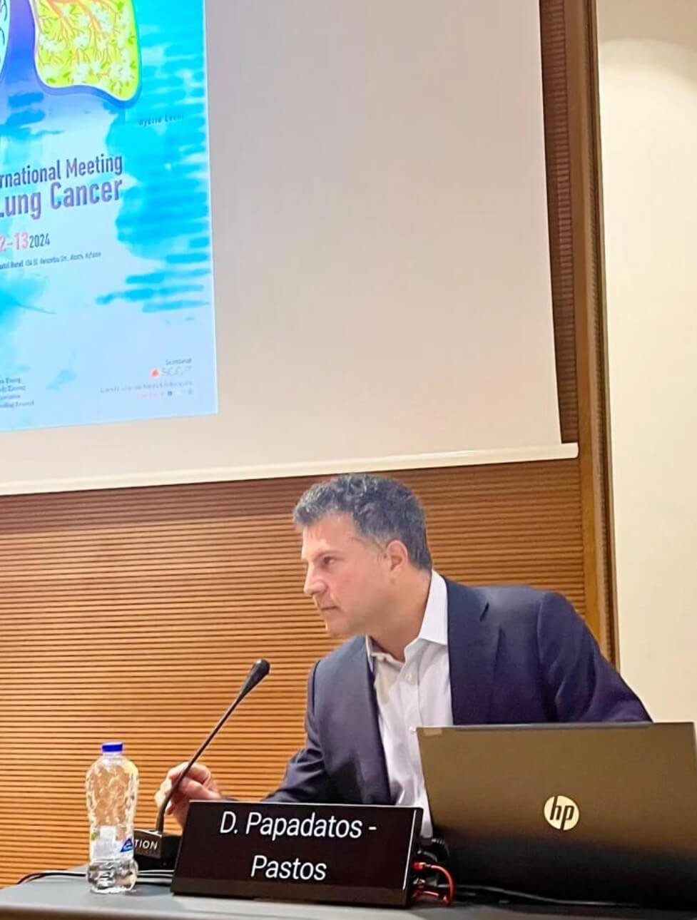 Dr Papadatos Pastos at the 5th International Meeting on Lung Cancer